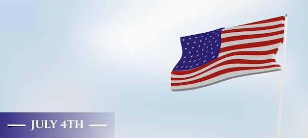 Fourth of july 4th of july vakantie banner usa independence day achtergrond