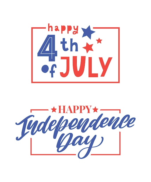 Fourth of July Amerikaanse Onafhankelijkheidsdag vectorillustratie 4 juli typografisch ontwerp USA