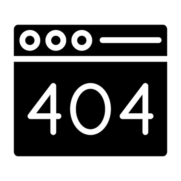 fout 404 Vector Icon Design Illustratie