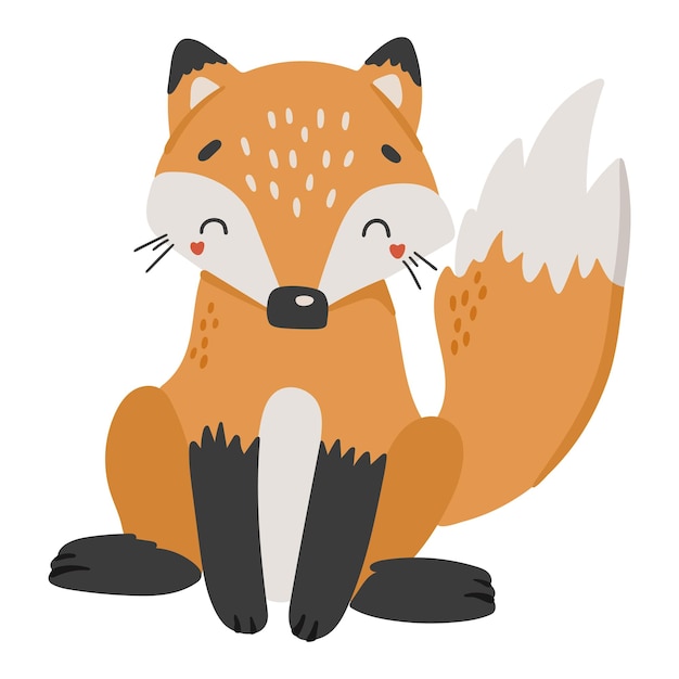 Vector fox animal vector