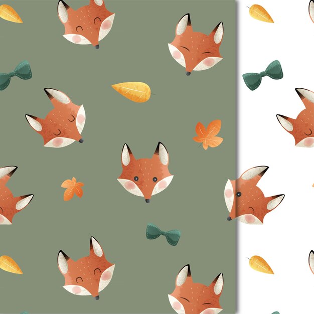 Fox bear head pattern