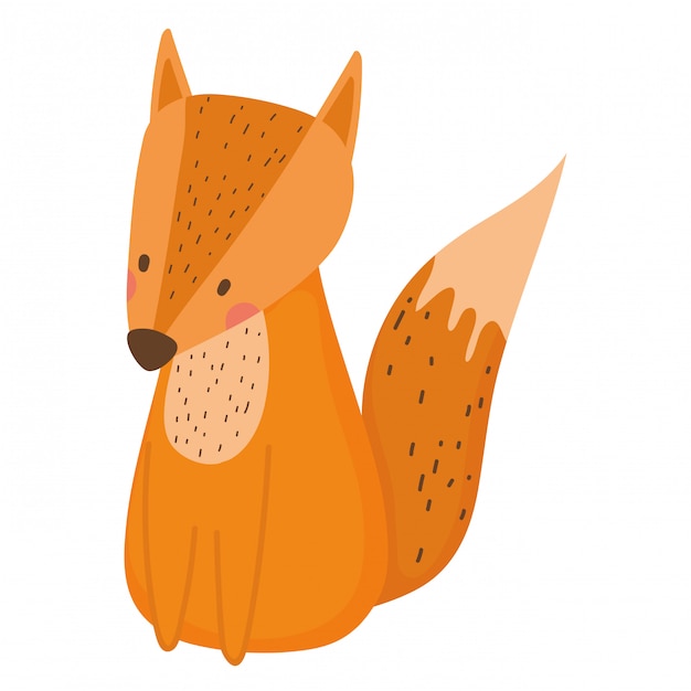 Fox cartoon vector ontwerp vectorillustratie