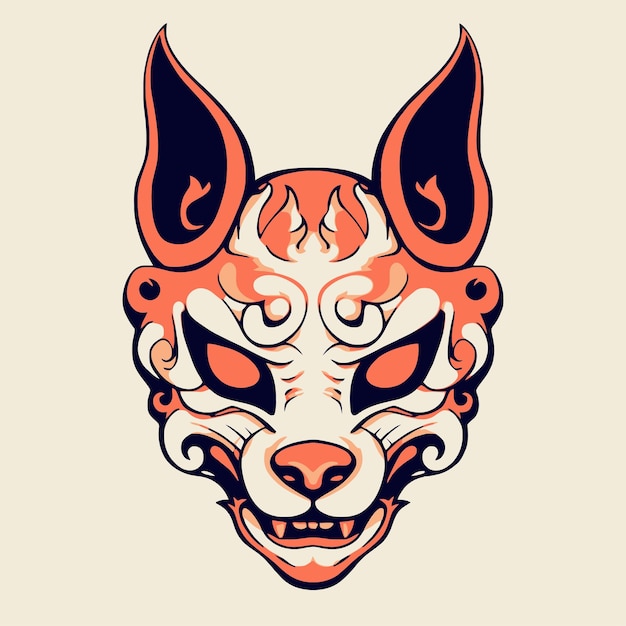 Fox demon mask