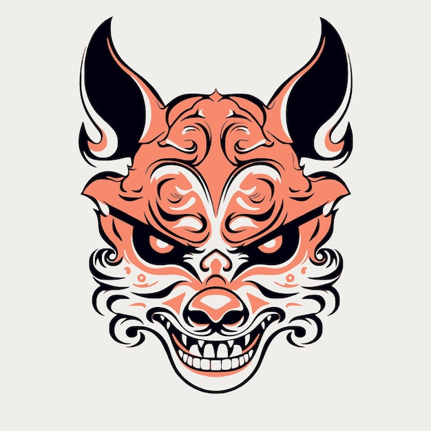 Fox demon mask