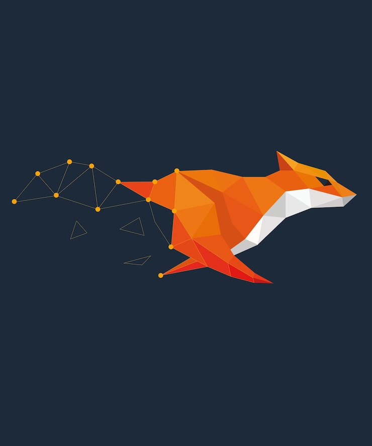 Vector fox design illustration