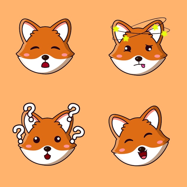 Vector fox emotes