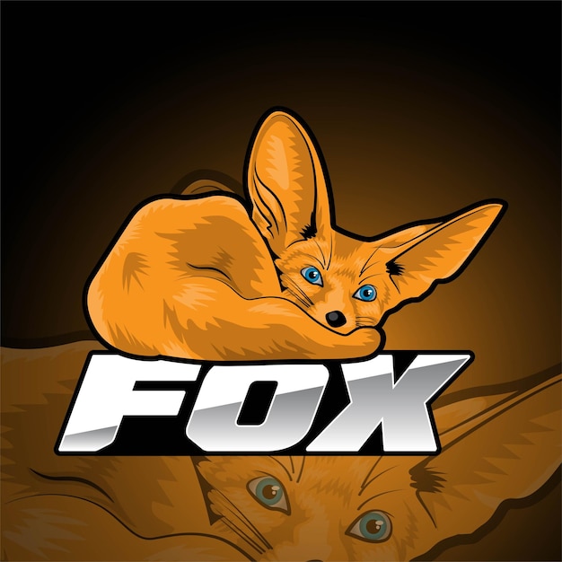 Логотип игрового талисмана fox esport