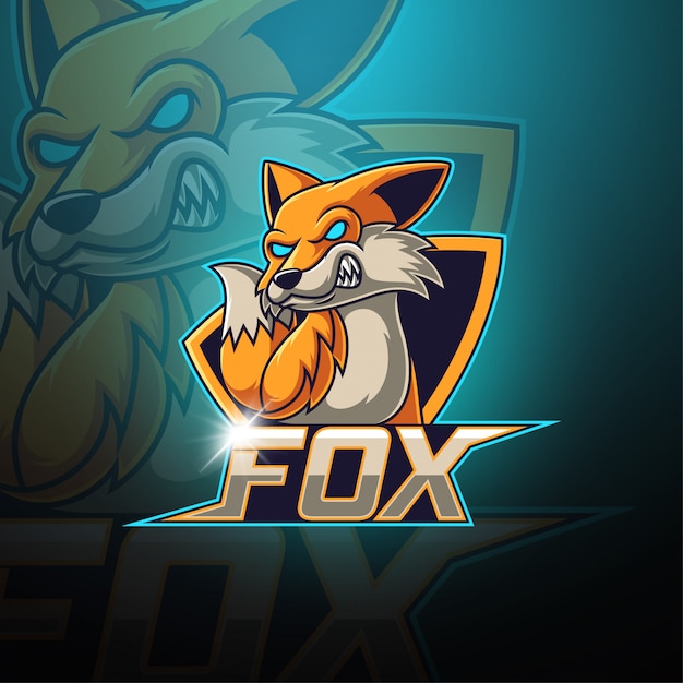 Fox esport mascot logo 