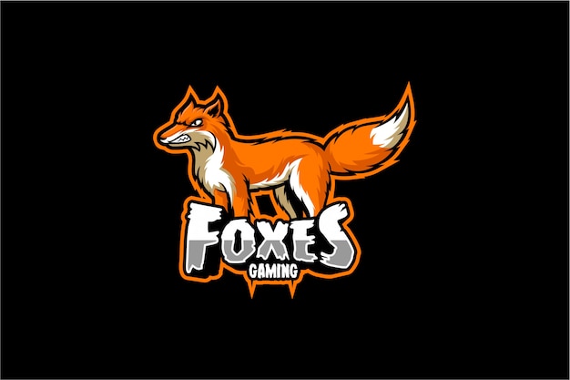 Вектор fox игровой логотип