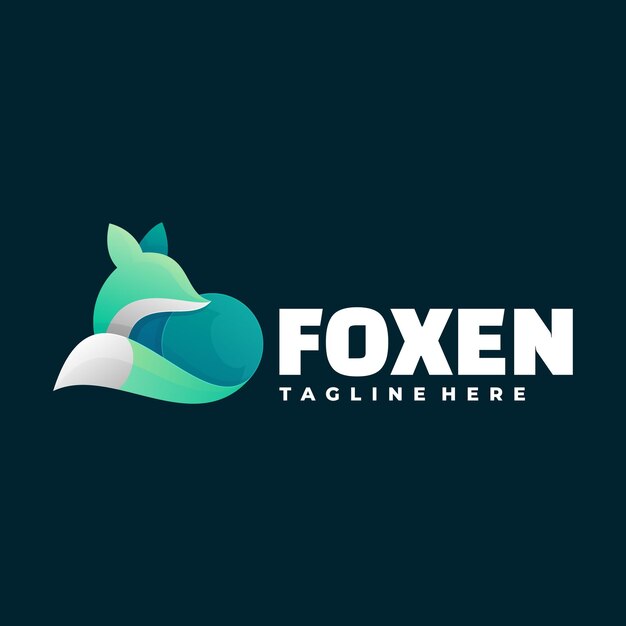 Fox gradient colorful logo