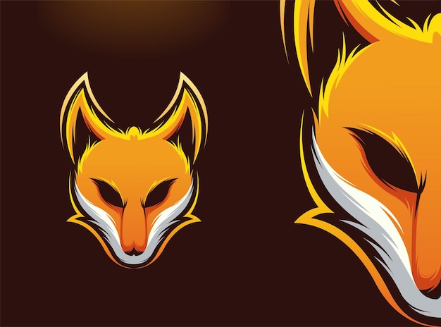 Fox Head Illustration for Esport Mascot Logo