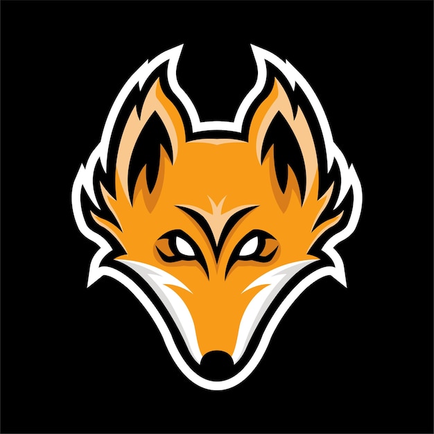 Premium Vector | Fox head mascot logo vector