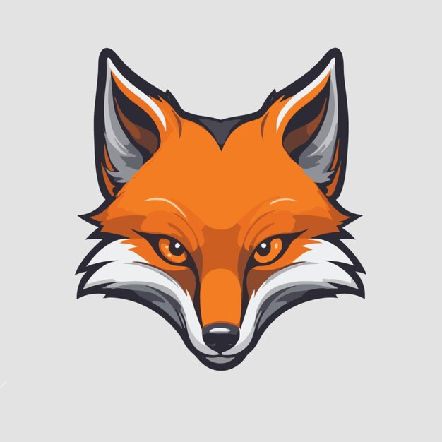 Fox head mascot vector