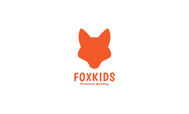 Vector fox head modern logo symbol icon vector graphic design