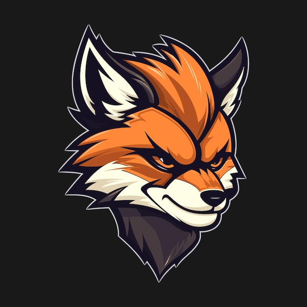 Vector fox head