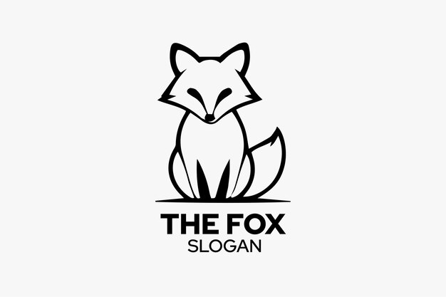fox icon animal logo