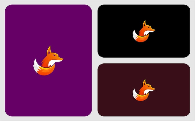 Vector fox icon logo desgin art
