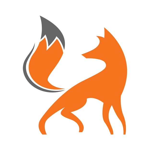 Vector fox icon logo design