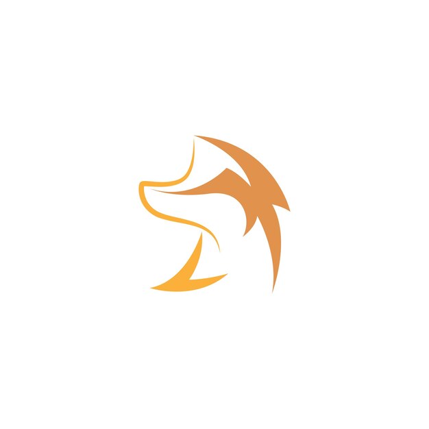 Vector fox icon logo design