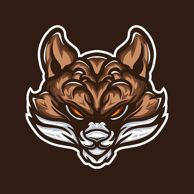 Fox illustration mascot logo design