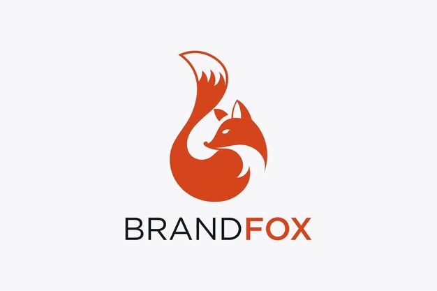 Vector fox letter b logo