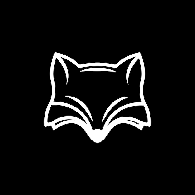 Fox line-logo eenvoudig