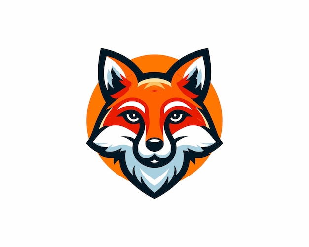 Fox logo design vector illustration