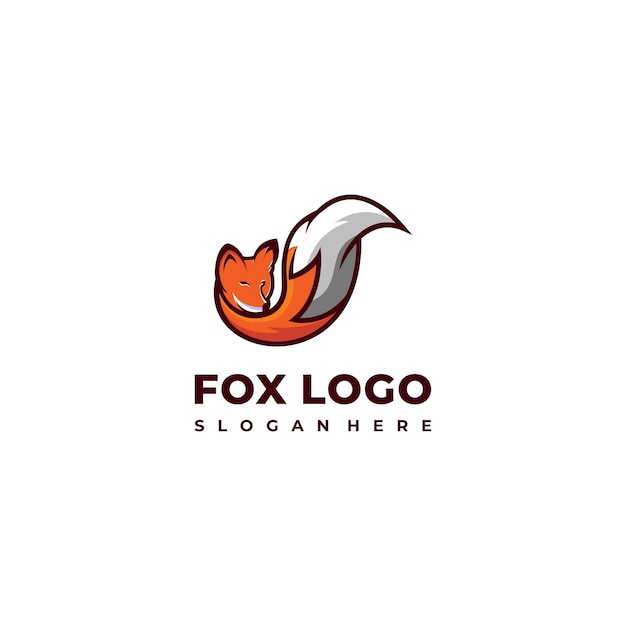 FOX LOGO DESIGN WITH OUTLINE