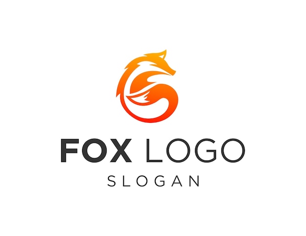 Vector fox logo design