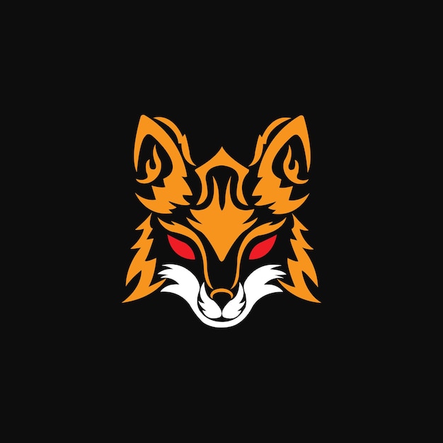 Fox logo fox vector illustration cute Design