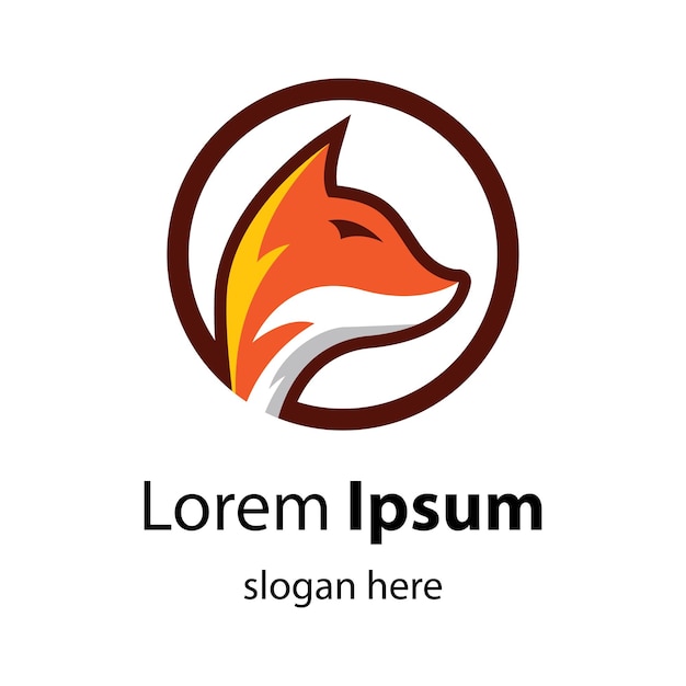 Иллюстрация изображений логотипа лисы