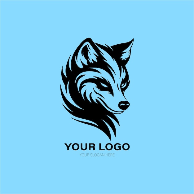 Fox-logo-ontwerp met minimalistisch ontwerp