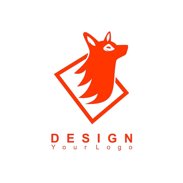 Fox logo ontwerp vector