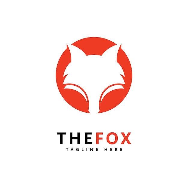 Fox logo pictogram vector ontwerpsjabloon