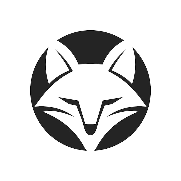 fox logo sjabloon geïsoleerd icoon illustratie merkidentiteit abstract vectorgrafiek