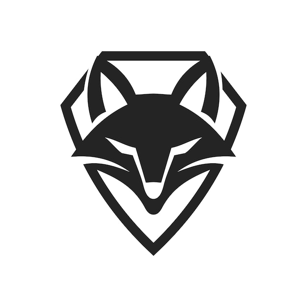 fox logo sjabloon geïsoleerd icoon illustratie merkidentiteit abstract vectorgrafiek