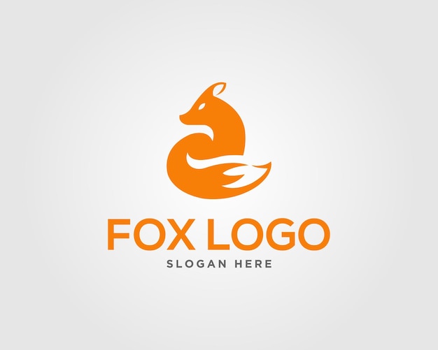 Fox logo sjabloon vector ontwerp concept