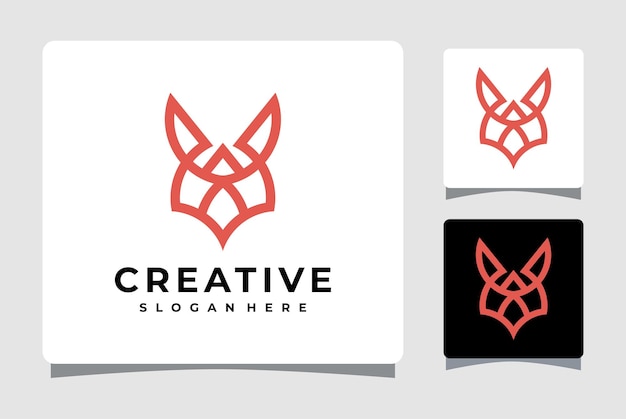 Fox Logo Template Design Inspiration
