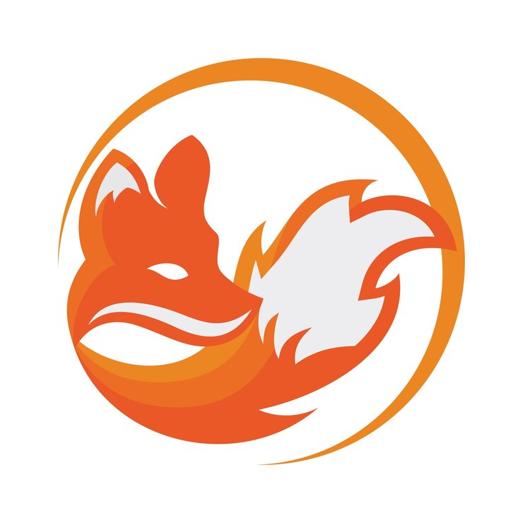 Vector キツネのロゴのベクトル