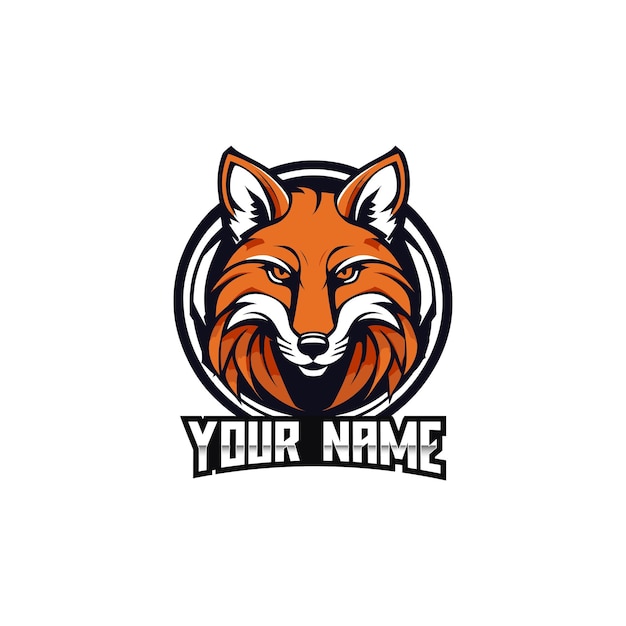 a fox logo with a logo for your name