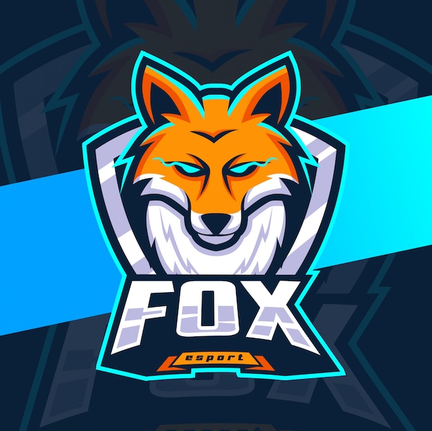 Fox mascot esport logo designs