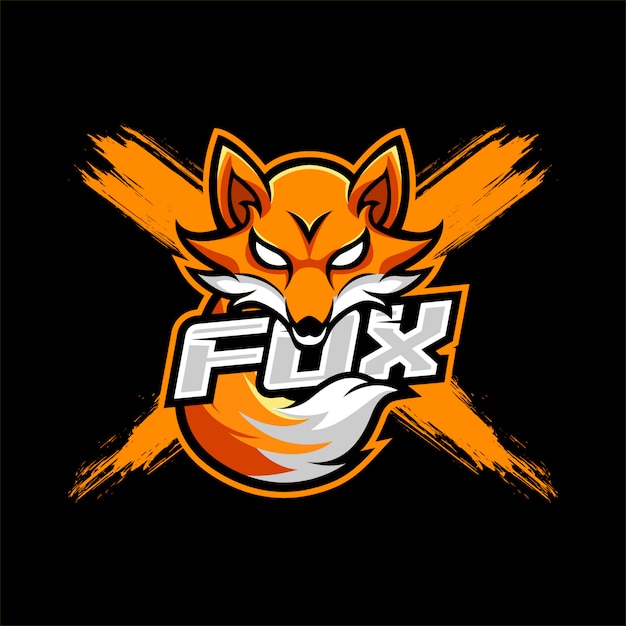 Вектор fox mascot esport logo