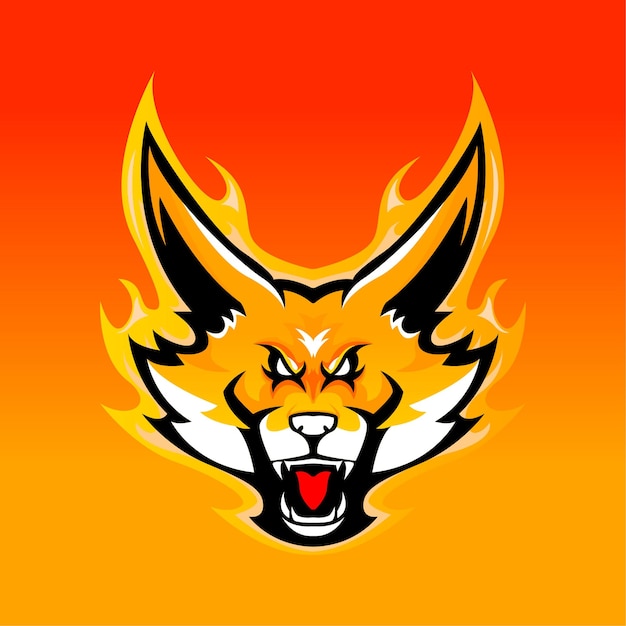 FOX MASCOT LOGO VECTOR ILLUSTRATION