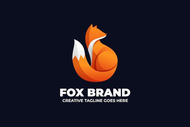 Fox mascotte karakter logo