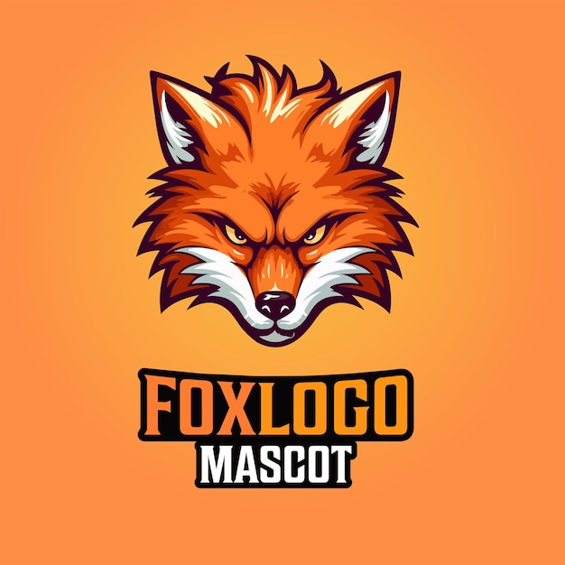 Fox mascotte logo ontwerp Fox vectorillustratie