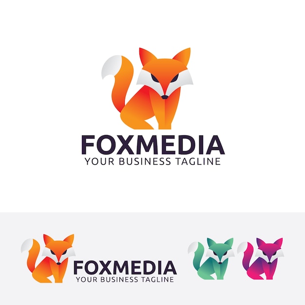 Modello logo fox media