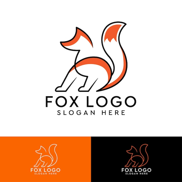 Fox Modern Logo Template