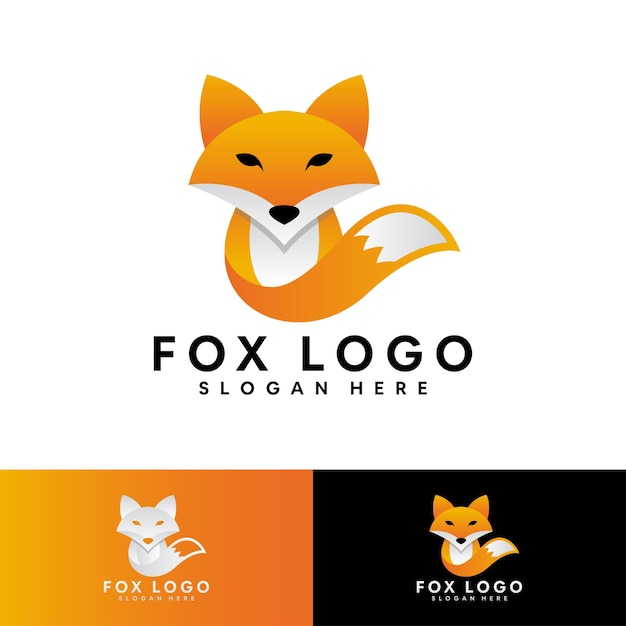 Fox moderne logo sjabloon