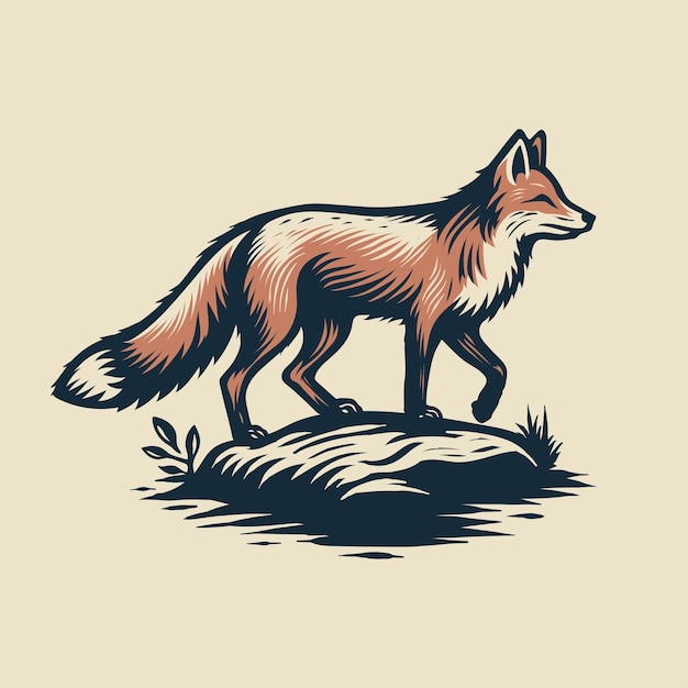 Vector fox-ontwerp