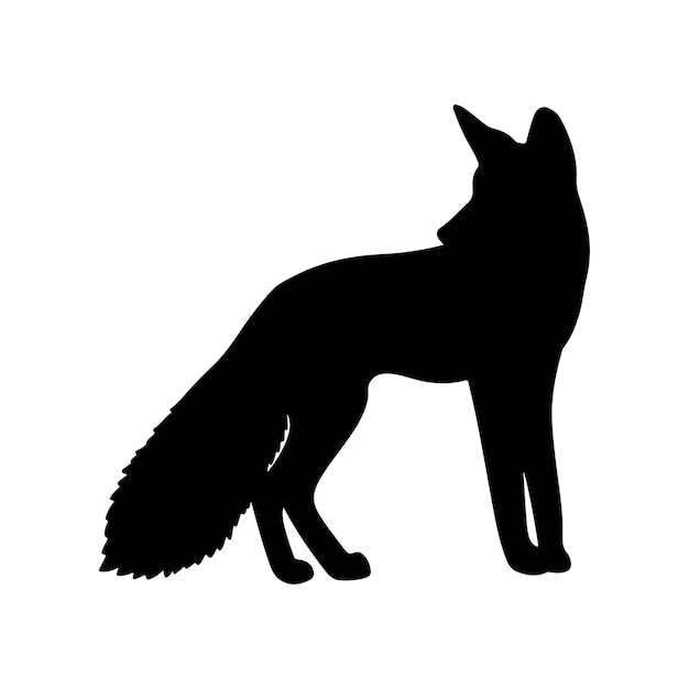 Vector fox silhouette